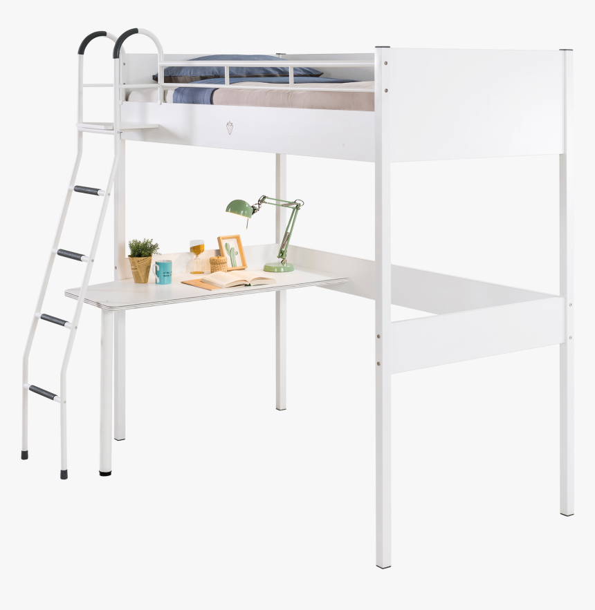 White High Bed Study Desk, HD Png Download