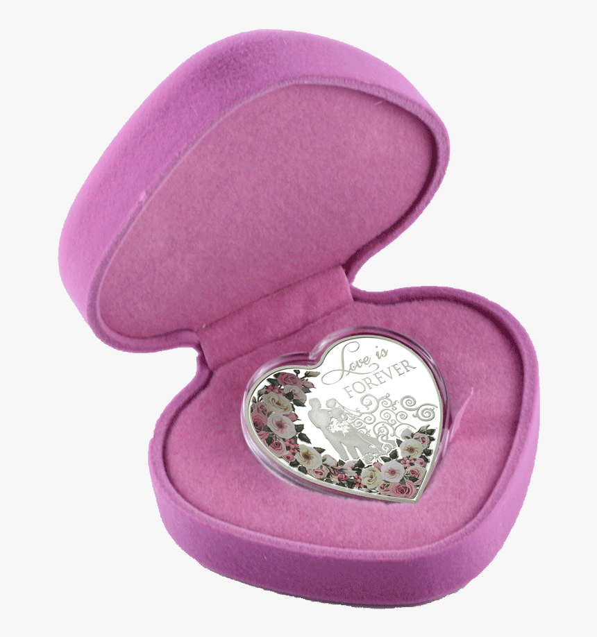 Love Is Forever 2018 Heart Shaped Silver Tokelau Coin, HD Png Download