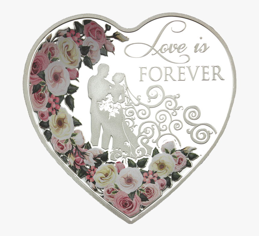 Love Is Forever 2018 Tokelau Heart-shaped 20g Silver, HD Png Download