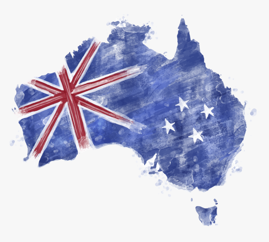 Australia Of Watercolor Flag Sydney Painting Clipart, HD Png Download
