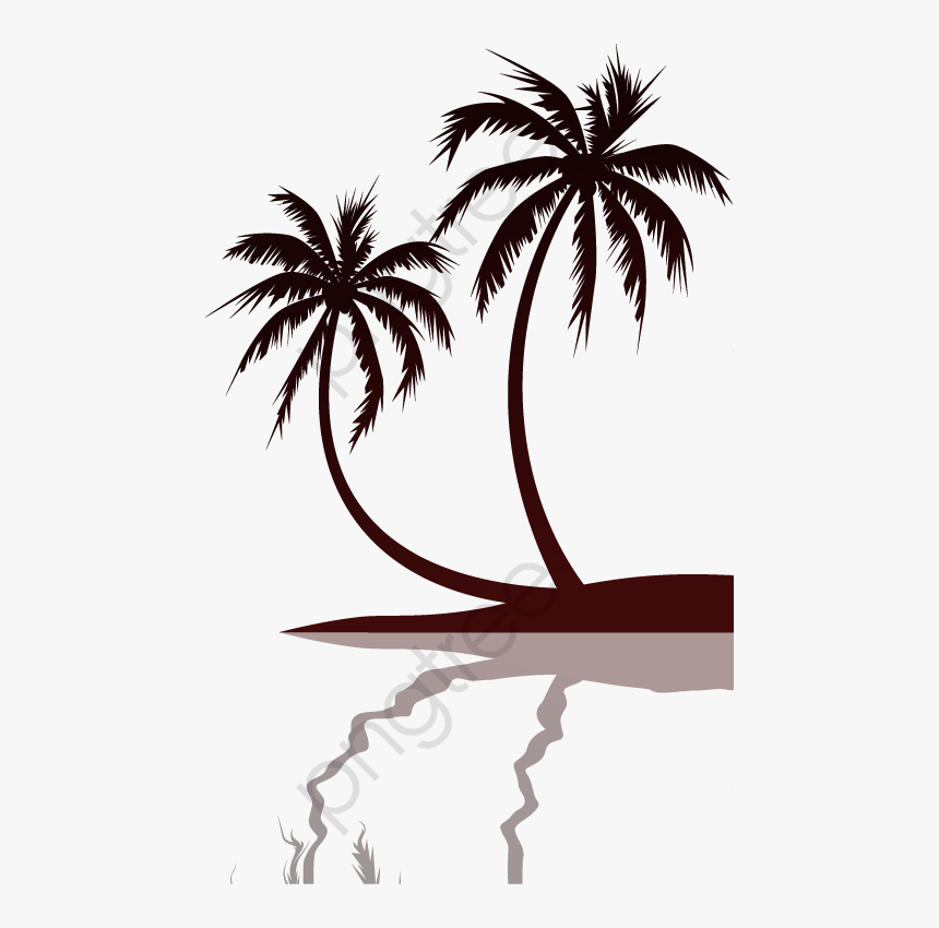 Coconut Tree Clipart Easy, HD Png Download