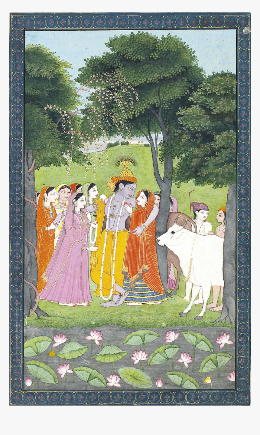 Krishna And The Cowgirls, C1790, Archer Collection, HD Png Download