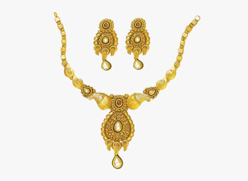 Gold Ornaments Chain Png, Transparent Png