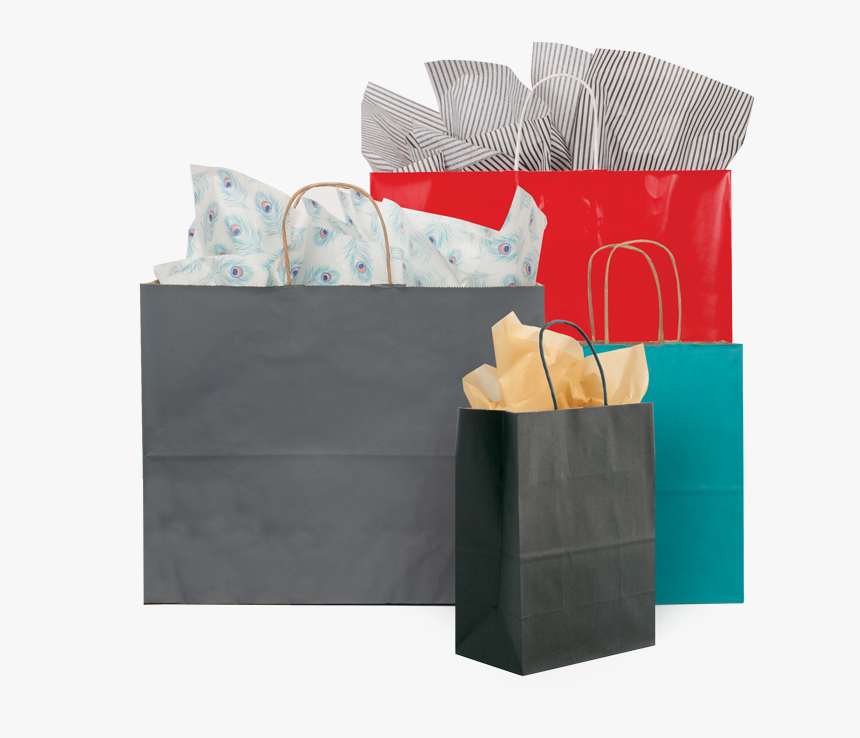 Color Paper Shopping Bags, HD Png Download