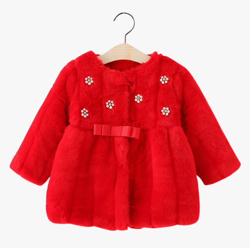 2017 Winter Jackets Girls Fashion Faux Fur Girls Coat, HD Png Download