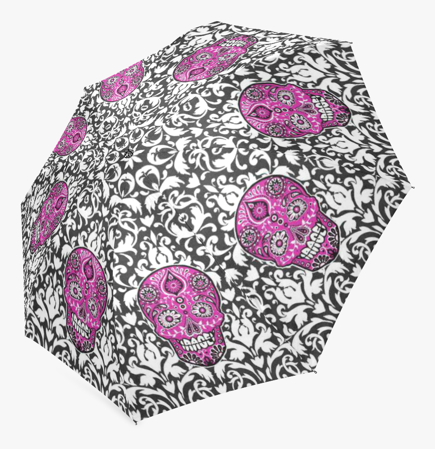 Halloween Sugar Skull Day Of The Dead Foldable Umbrella, HD Png Download