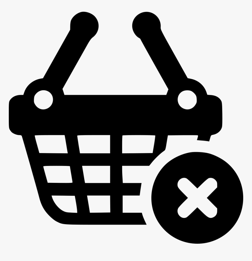 Basket Shopping Erase Delete Shopping Empty, HD Png Download