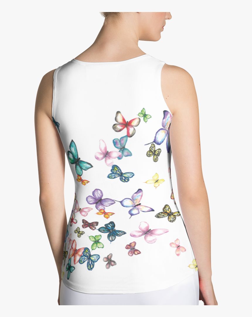 Butterfly Swarm Women S Sublimation Cut & Sew, HD Png Download