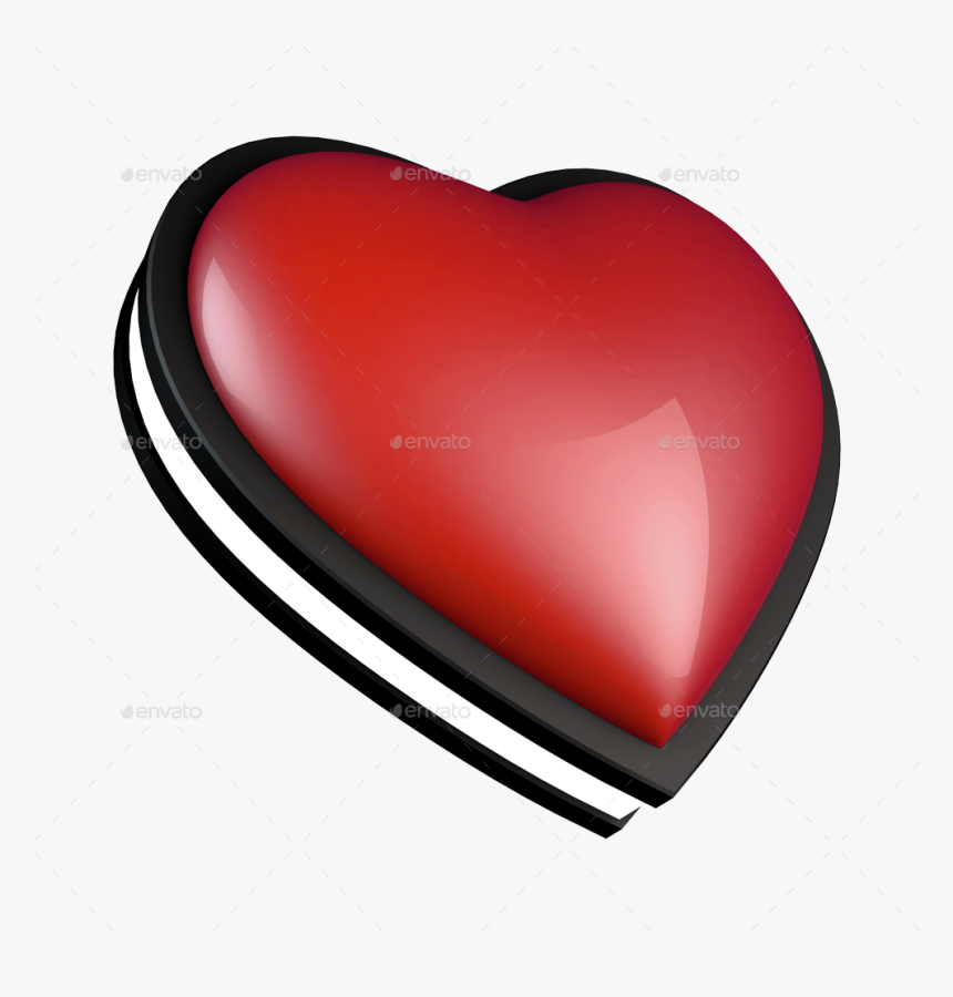 3d Heart Symbol Png, Transparent Png