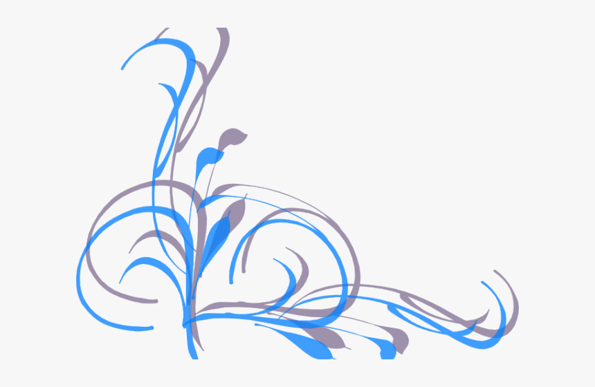 Blue Corner Clipart Border, HD Png Download