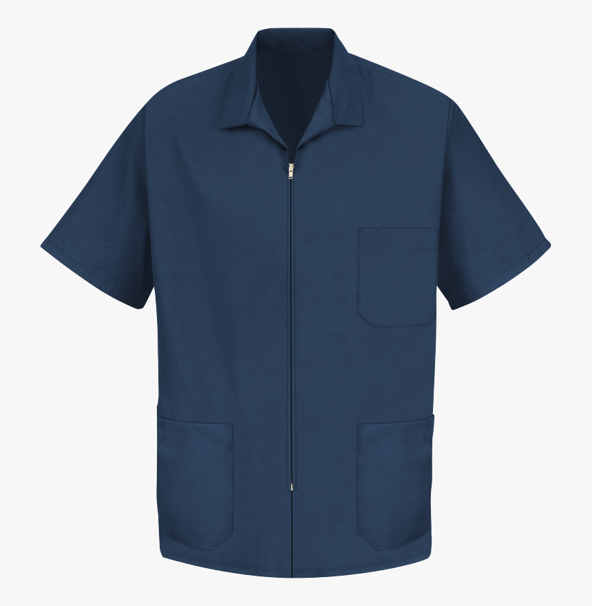 Men S Zip-front Smock, HD Png Download