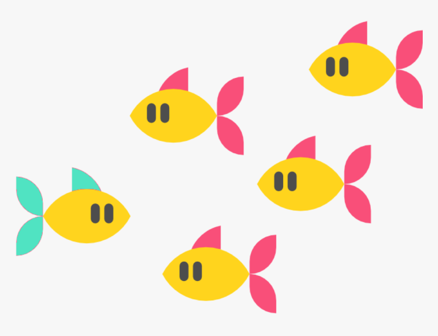 A Group Of Small Fish That Learn To Know Each Other, HD Png Download