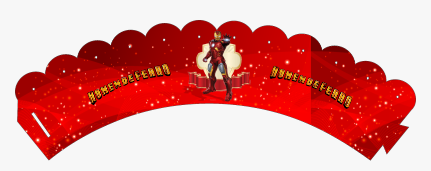 Iron Man Birthday Party, Free Printable Wrappers Cupcake, HD Png Download