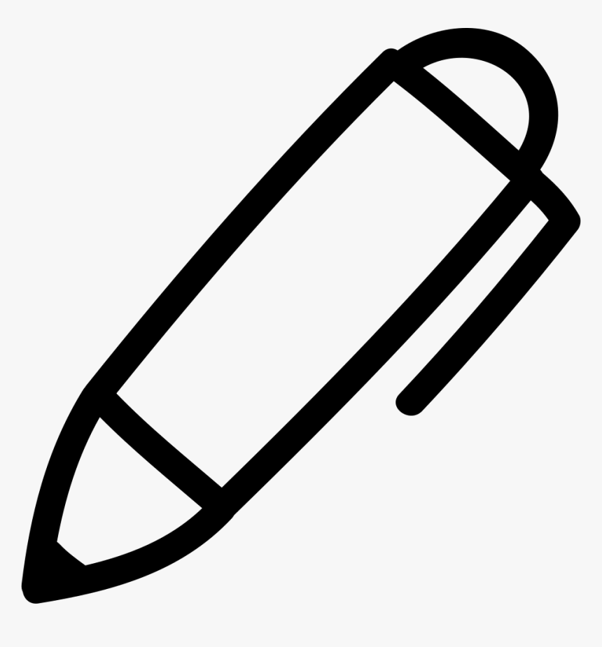 Pen Hand Drawn Tool Outline, HD Png Download
