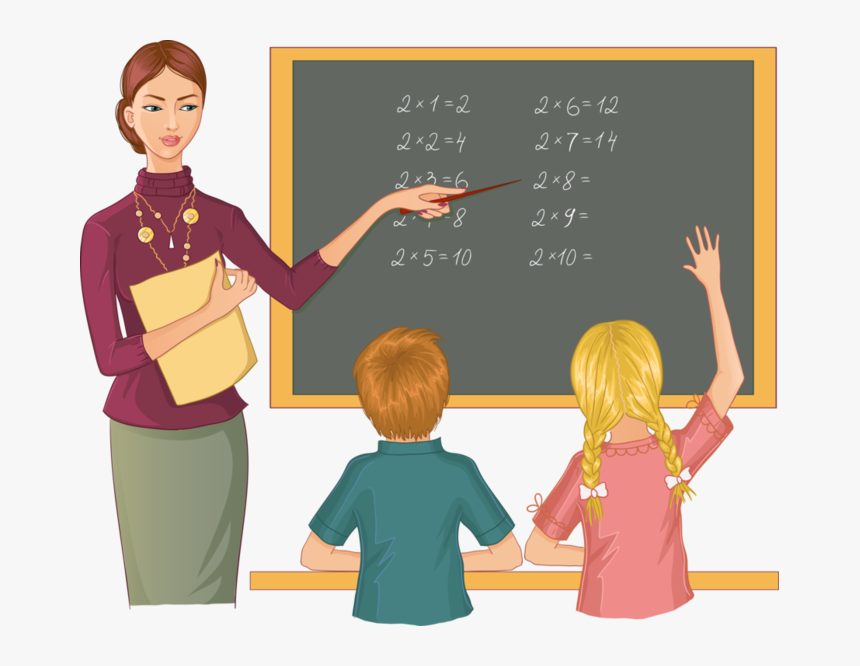 School Cartoon Teacher, HD Png Download