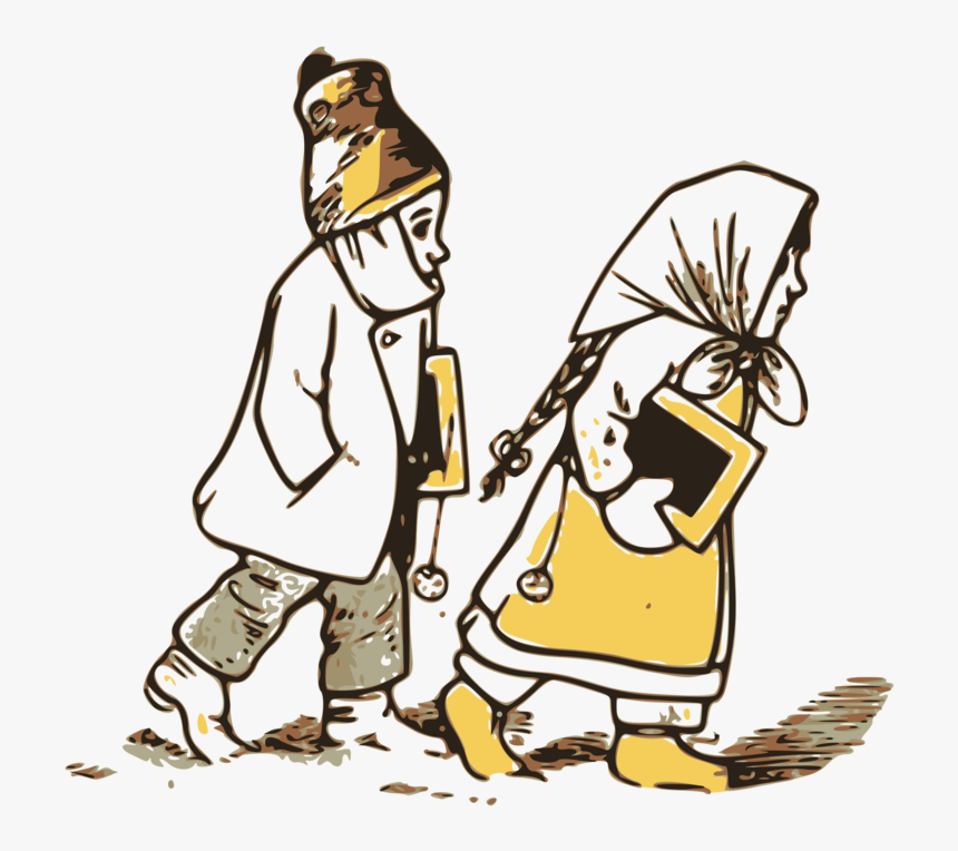 Art,cartoon,kneeling, HD Png Download