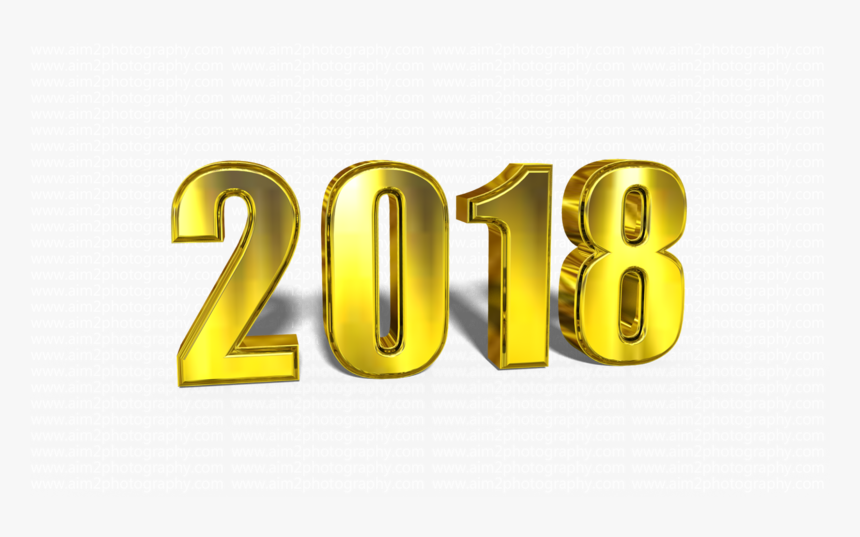 2018 Happy New Year Png File, Transparent Png