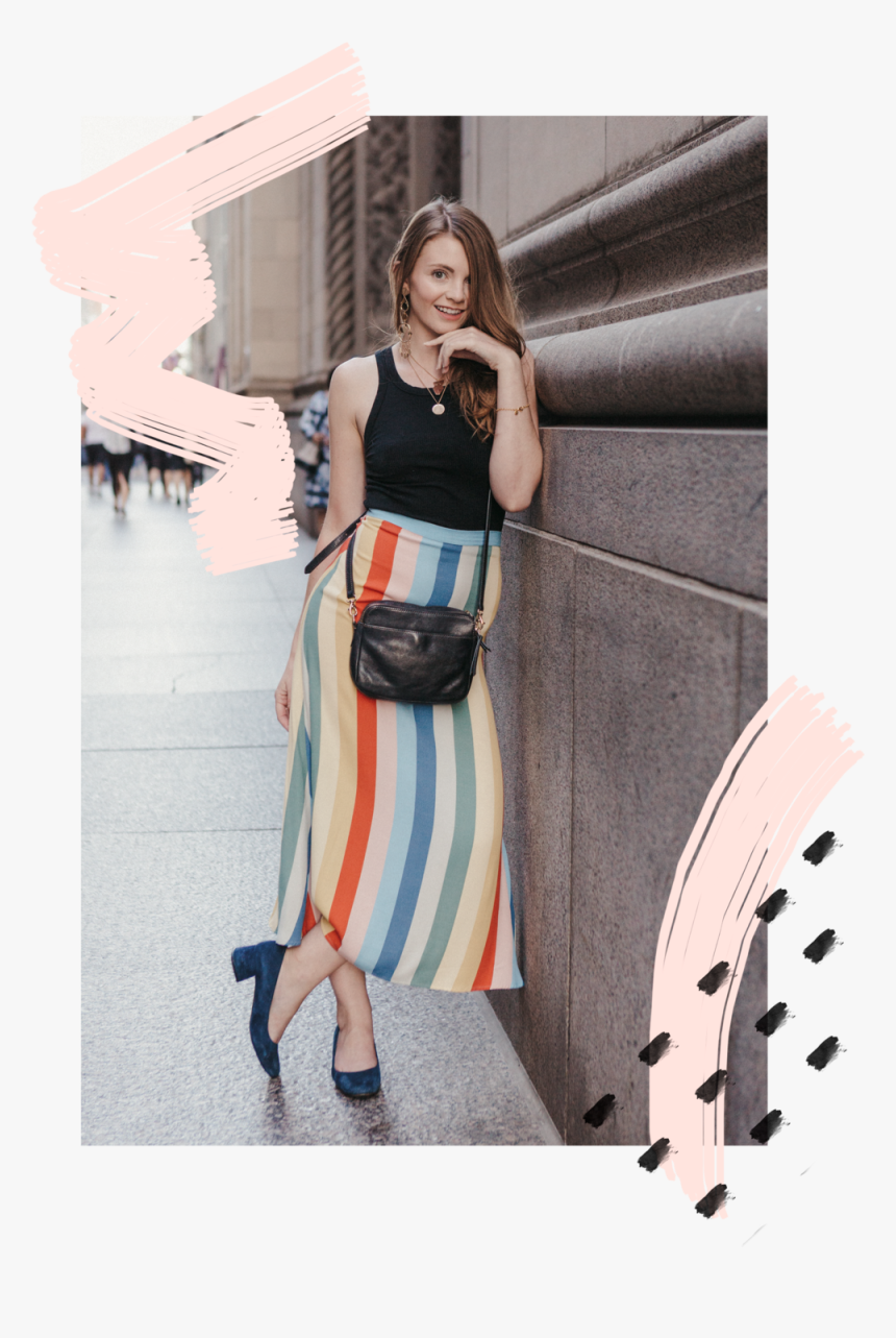 Corporate Events Portrait Stylist Rainbow Skirt, HD Png Download