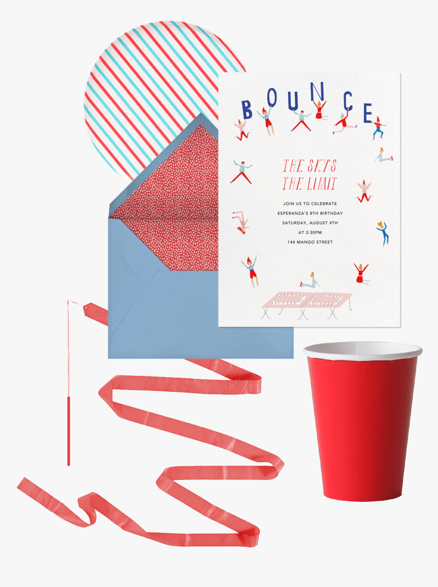 Gymnastics And Tumbling Birthday Party Invitations, HD Png Download