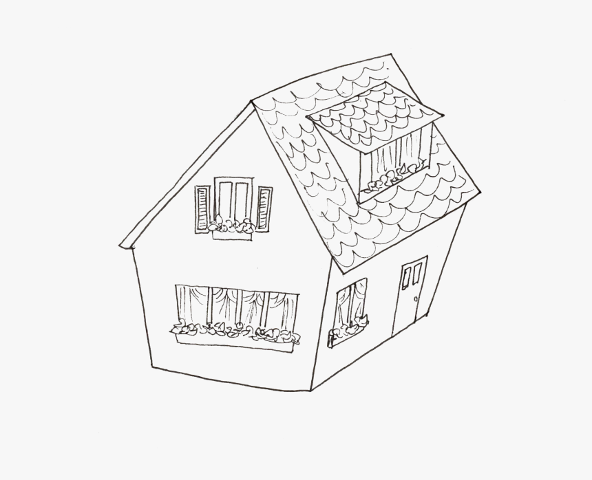 Lead Drawing House, HD Png Download