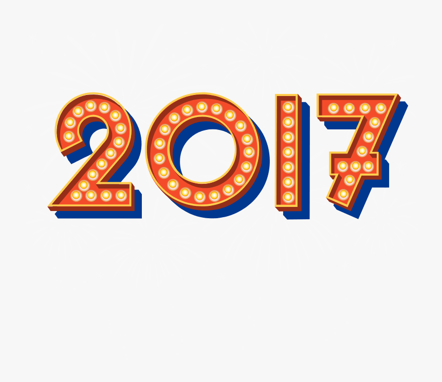 Happy New Year 2017 Text Png, Transparent Png