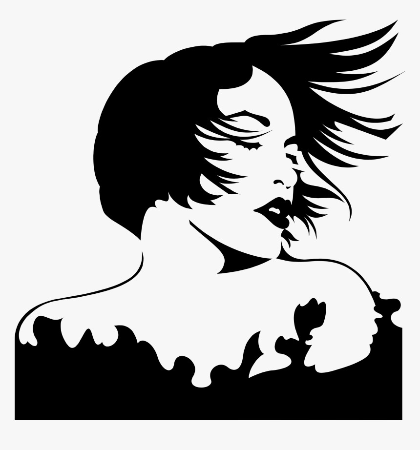 Silhouette Woman Clip Art, HD Png Download