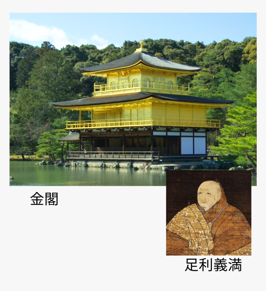 File - Kinkaku Yoshimitsu - Svg - Kinkaku-ji, HD Png Download