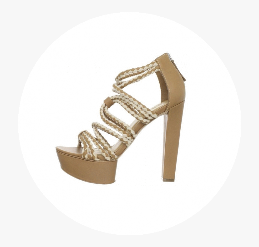 Ladies Sandals With Cord In White And Beige, HD Png Download