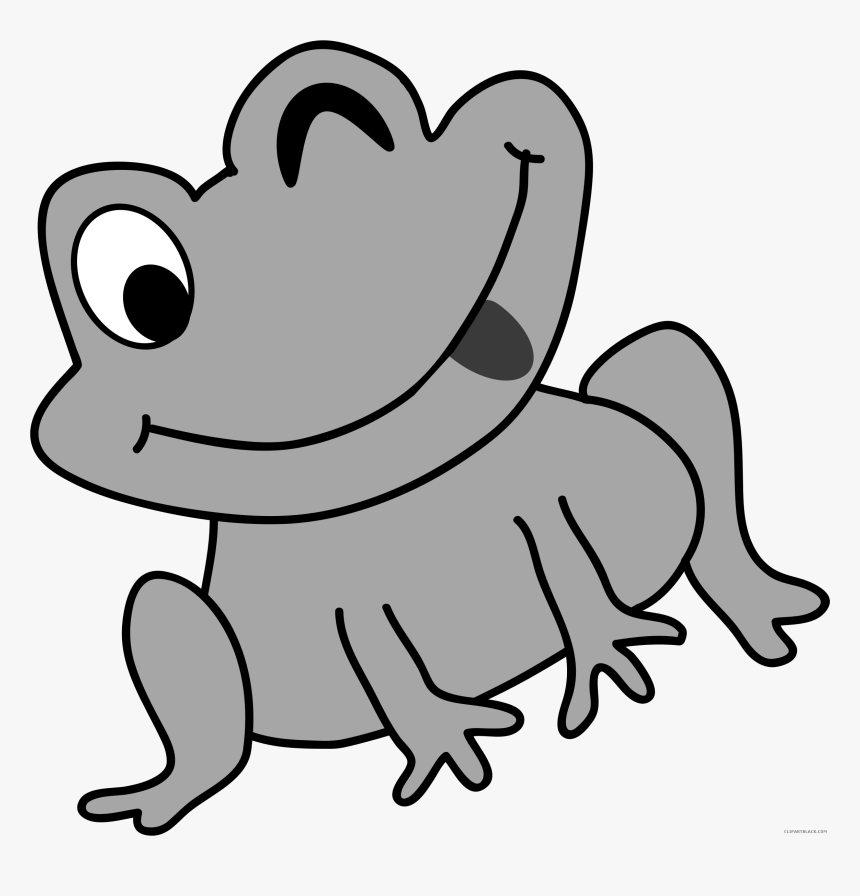 Grayscale Frog Clipart, HD Png Download