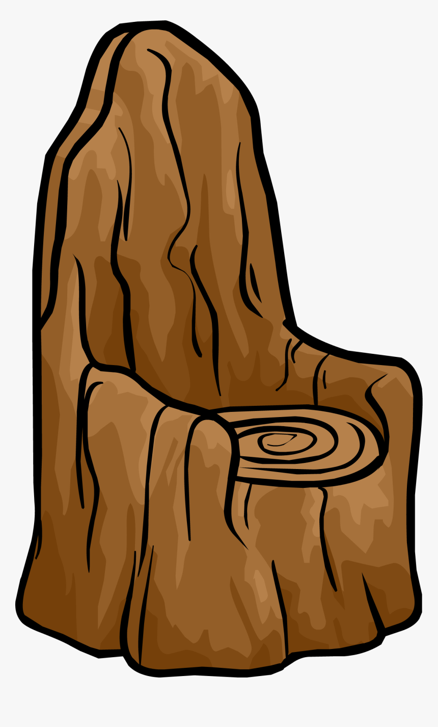 Tree Stump Chair, HD Png Download