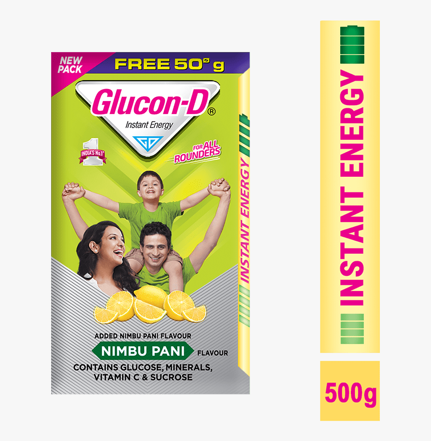 Glucon-d Powder Nimbu Pani, HD Png Download