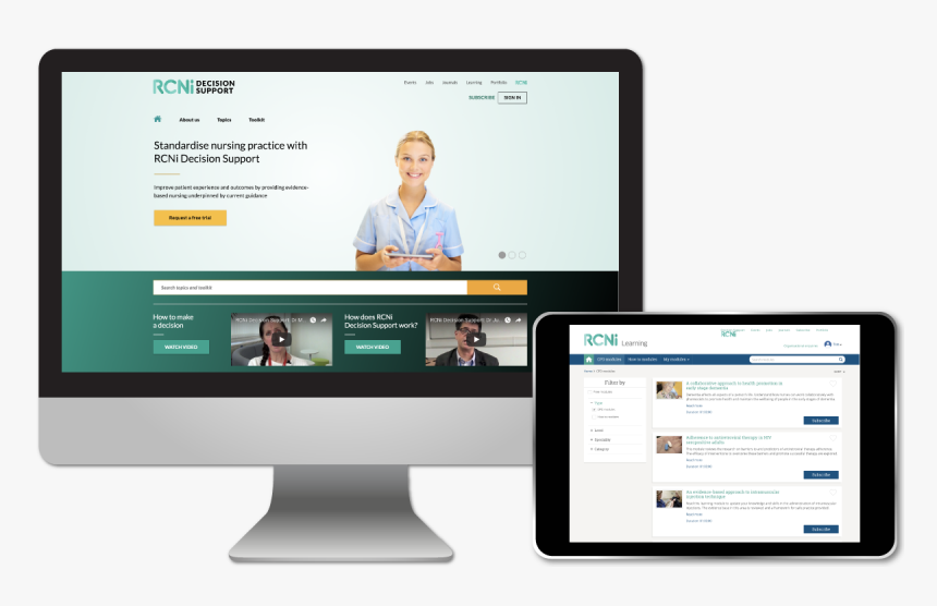 Subscribe To Rcni Decision Support And Rcni Learning, HD Png Download