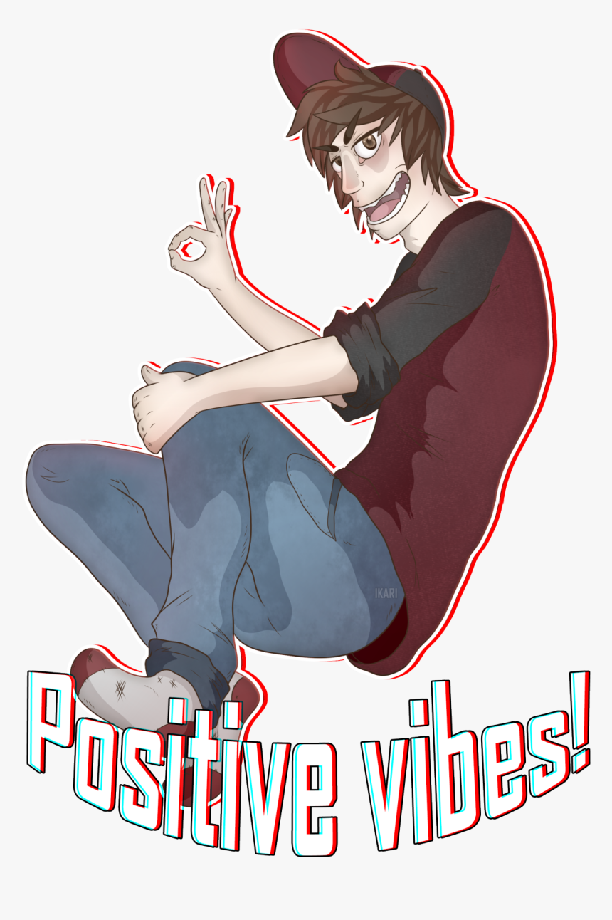 “take Some Positive Vibes 
hmm Been Drawing Only Calvin, HD Png Download