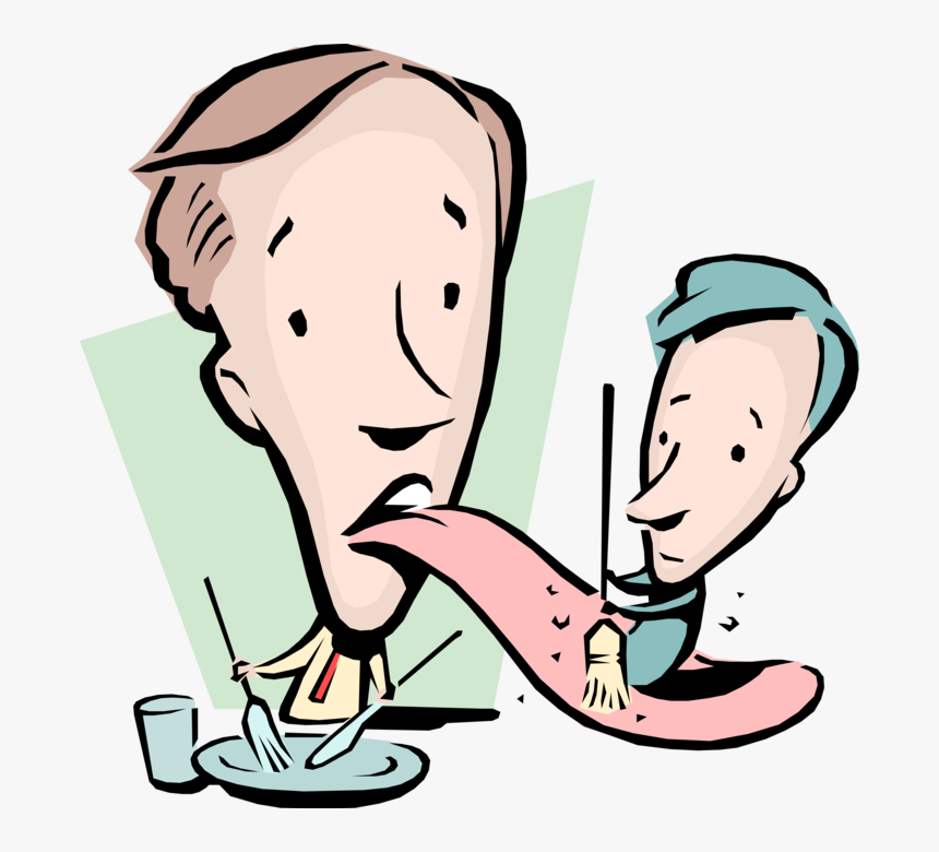 Vector Illustration Of Businessman Has Dirty Mouth, HD Png Download