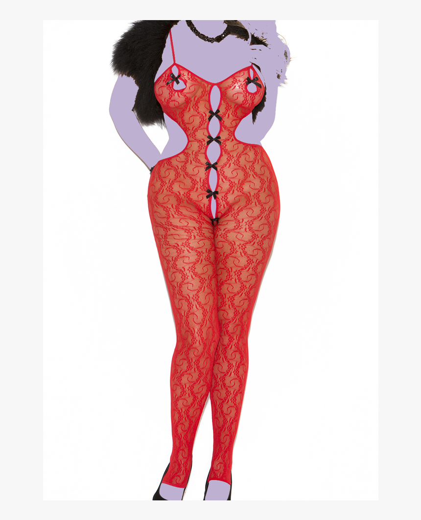 Pretty Ribbon And Lace Bodystocking, HD Png Download