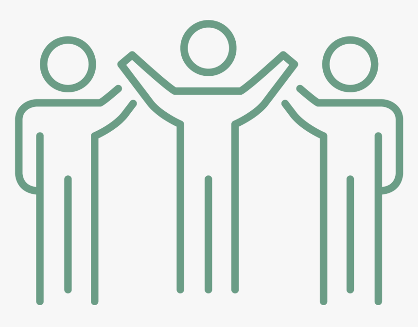 Three People Joining Hands Denoting Mergers And Acquisitions, HD Png Download