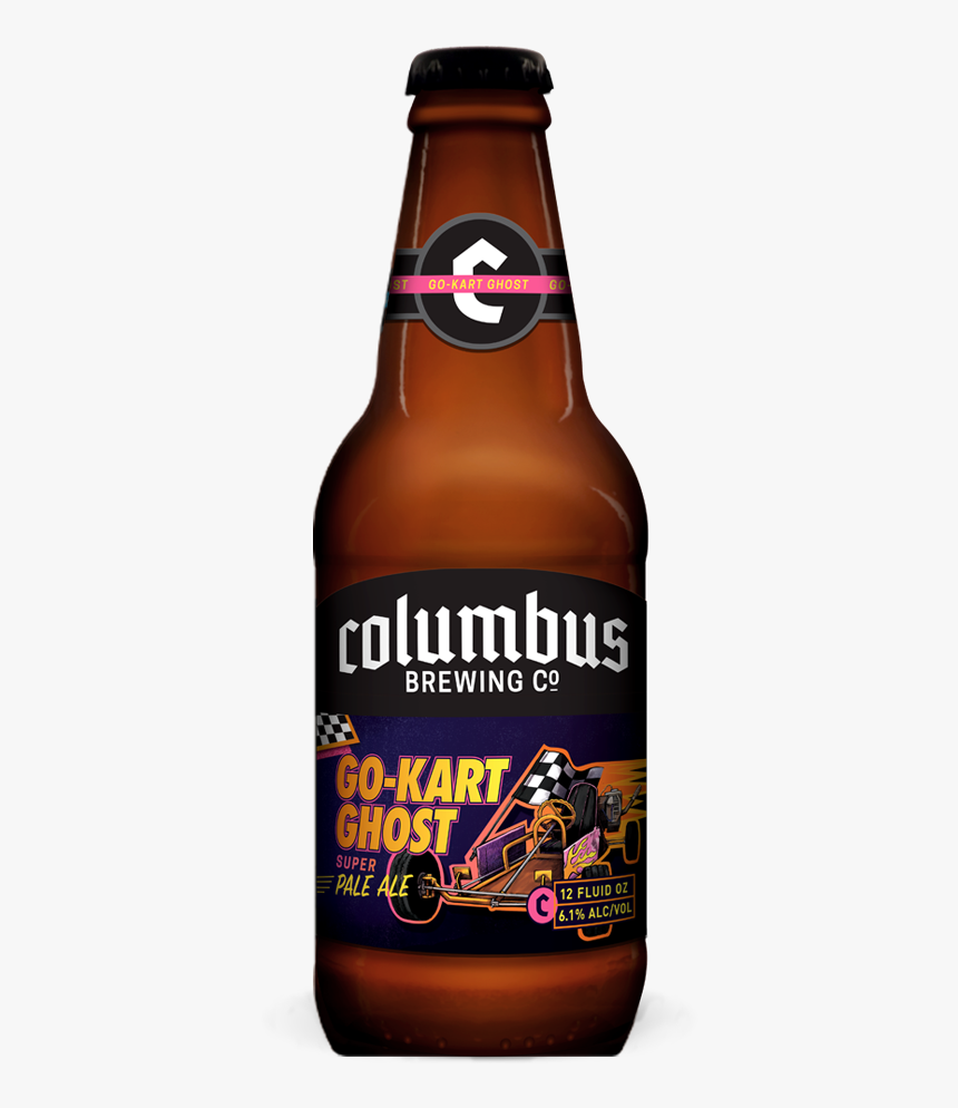 Cbc Go-kart Ghost Beer Bottle, HD Png Download