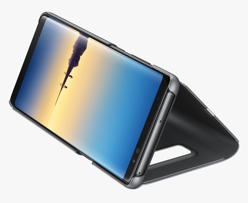 Case Clear View Cover Blk Samsung Note, HD Png Download