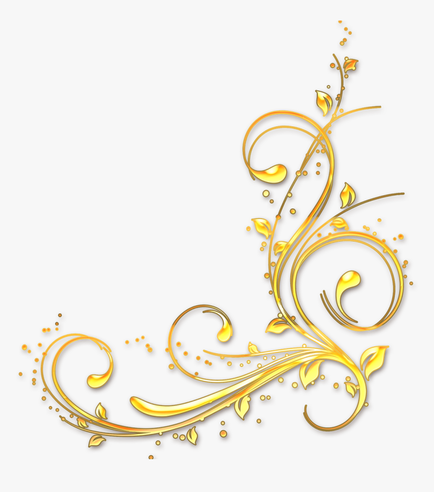 Transparent Gold Corner Png, Png Download