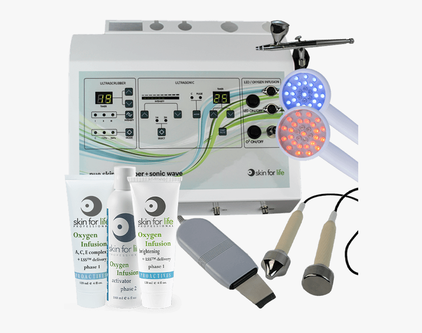 Nue Skin Scrubber Sonic Wave With Led Light & Oxygen, HD Png Download