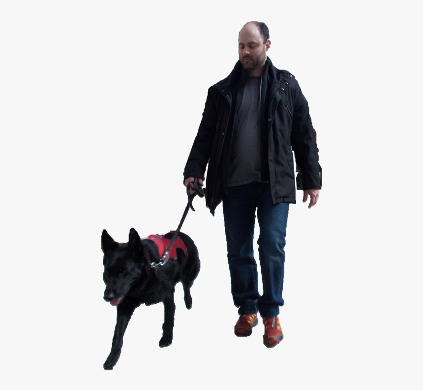 Transparent Person Walking Dog Png, Png Download