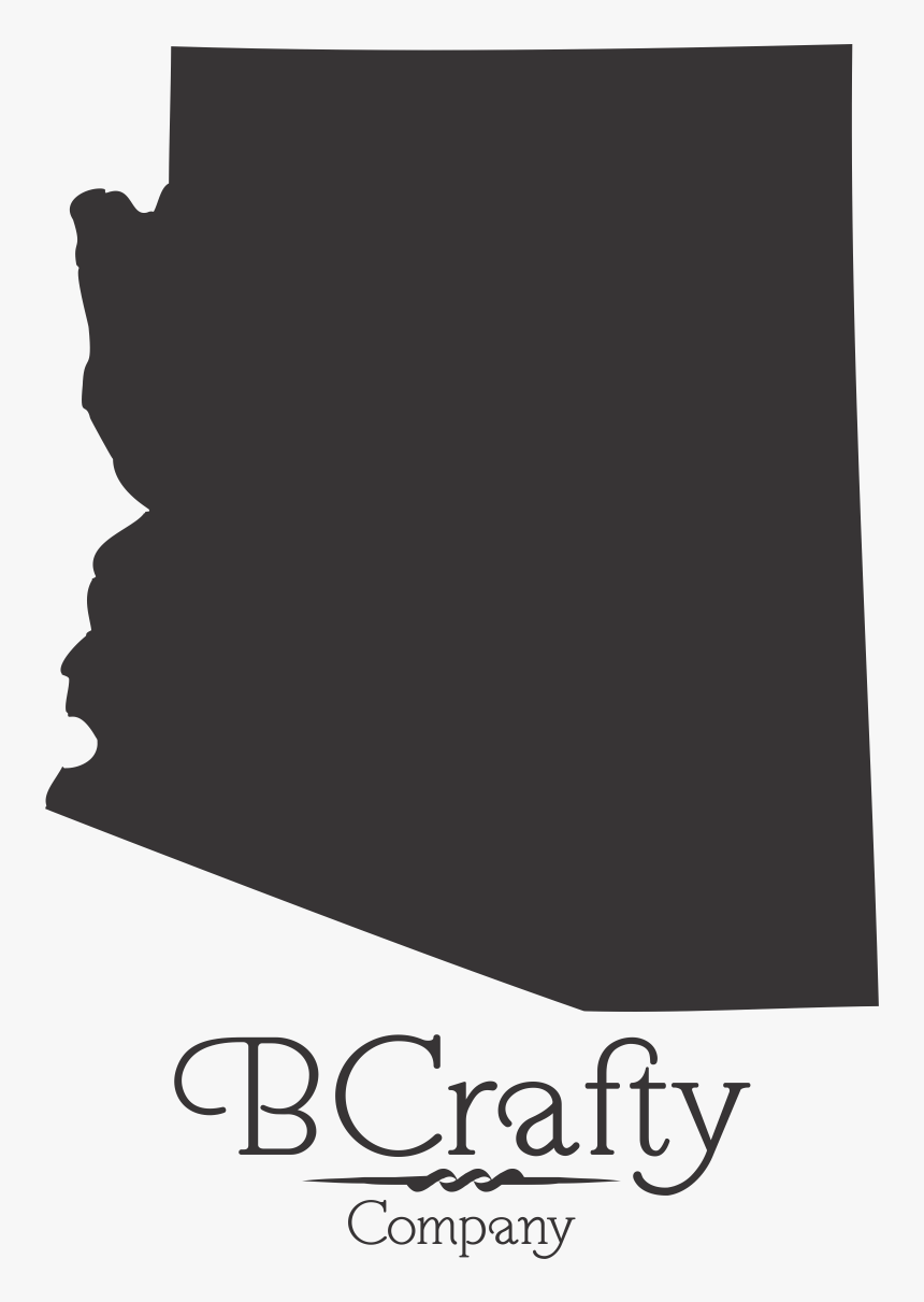 Acrylic Arizona State Blanks Map-, HD Png Download