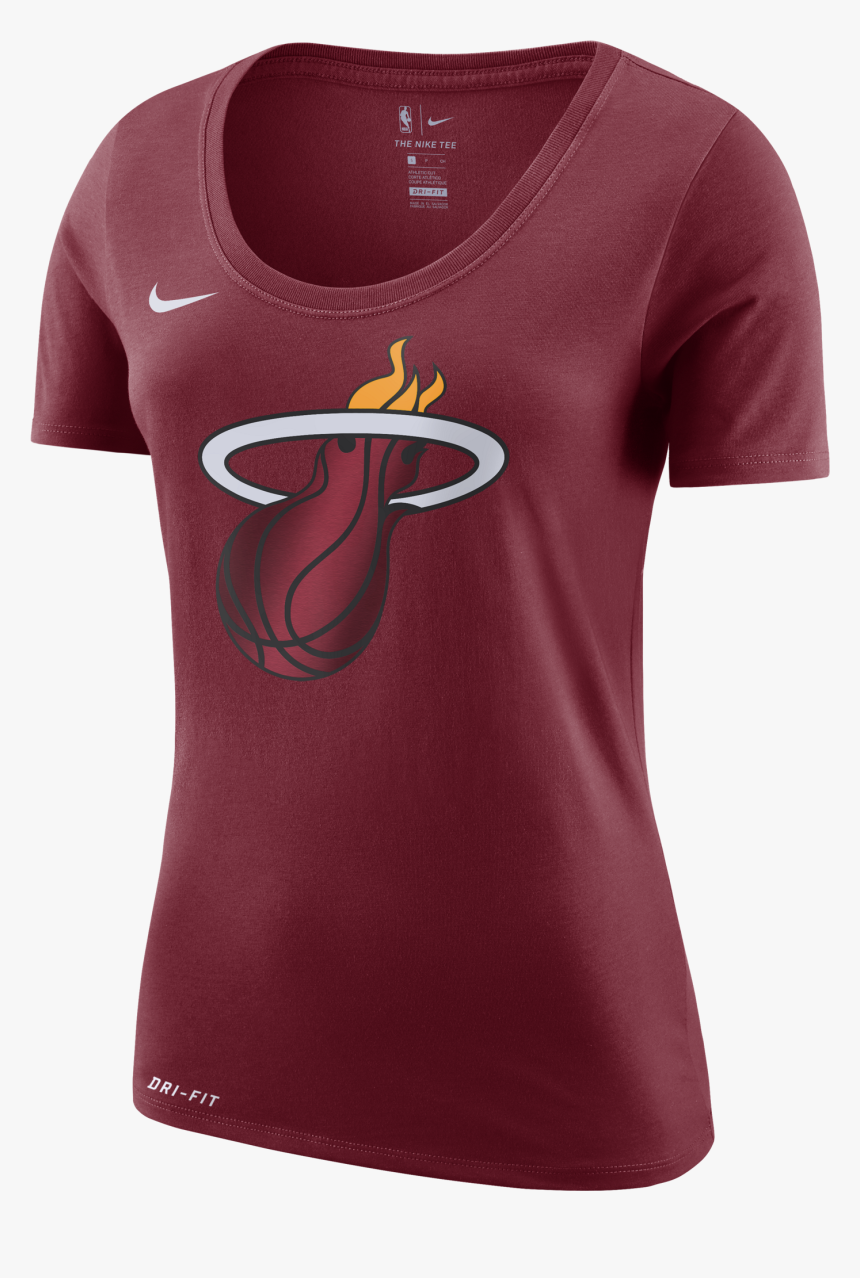 Nike Miami Heat Ladies Dry Fit Logo Tee, HD Png Download