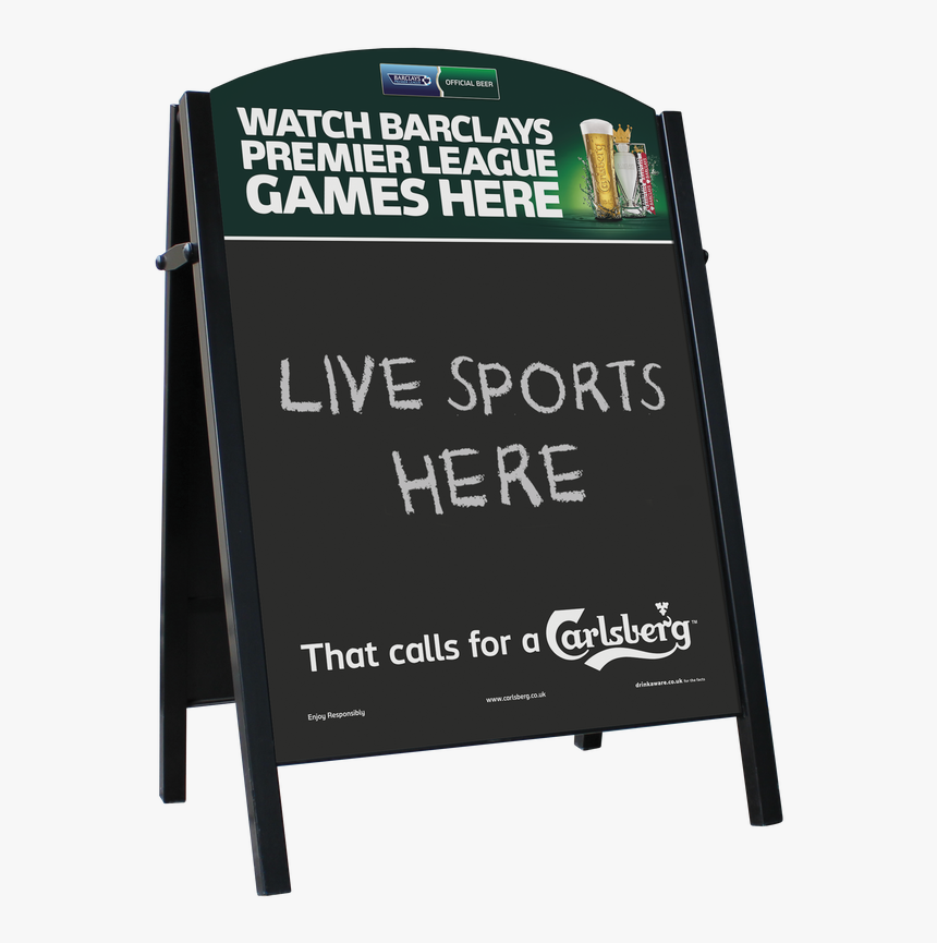 Printed Swan On In Header Premier Chalk Board, HD Png Download