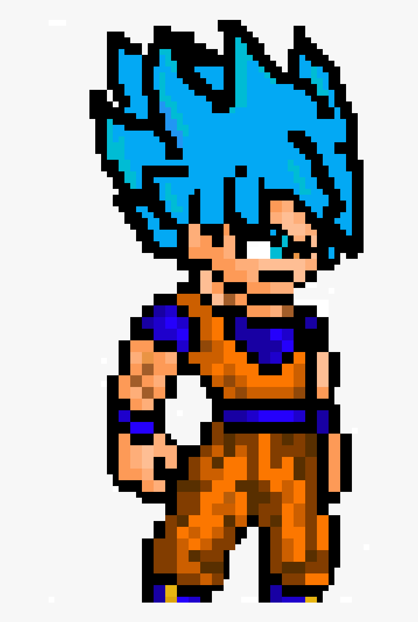 Ssg Goku Pixel Art , Png Download, Transparent Png