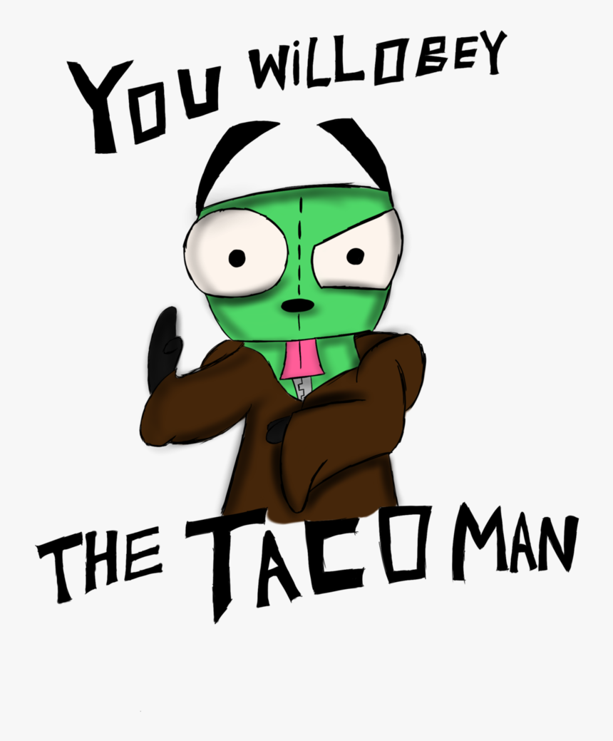 Obey The Taco Man Sketch By Invaderskull1995, HD Png Download