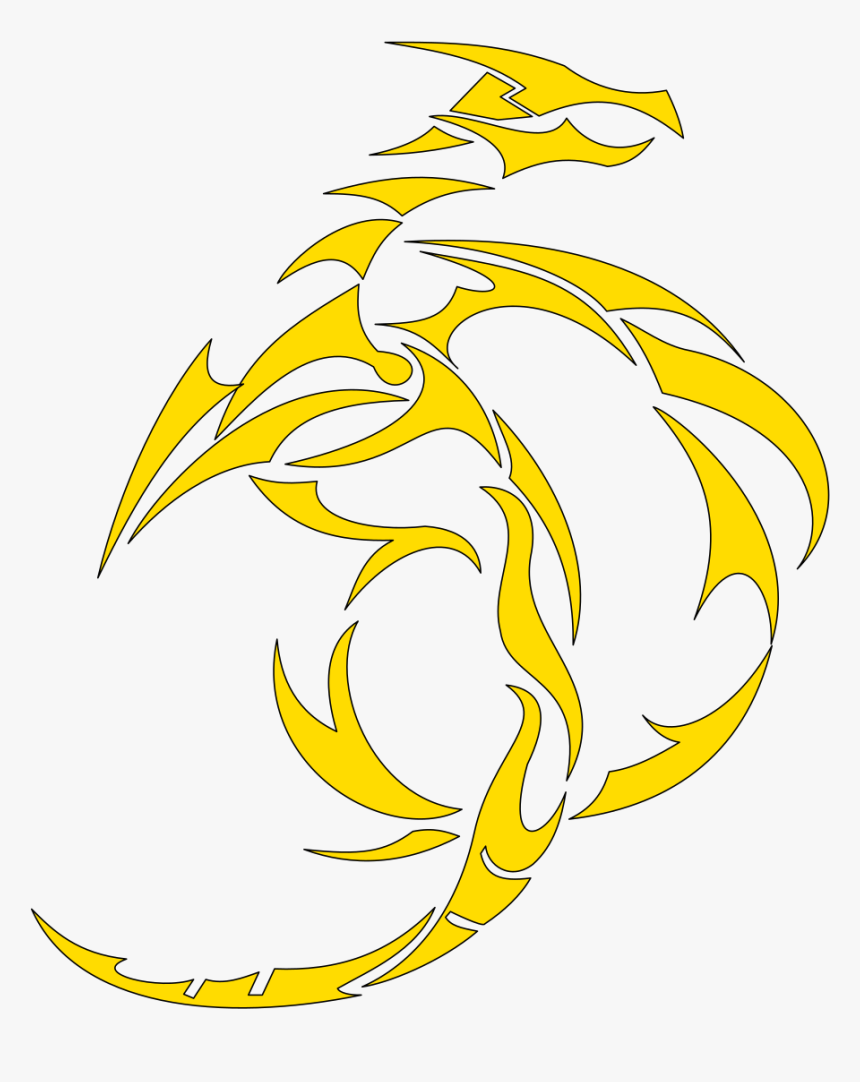 Gold Dragon Png, Transparent Png