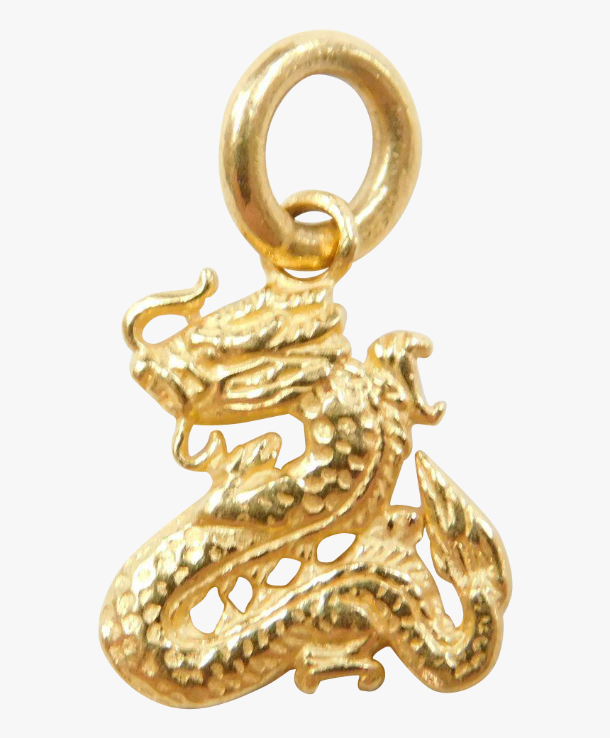 Vintage 22k Gold Dragon Charm Found At Www, HD Png Download