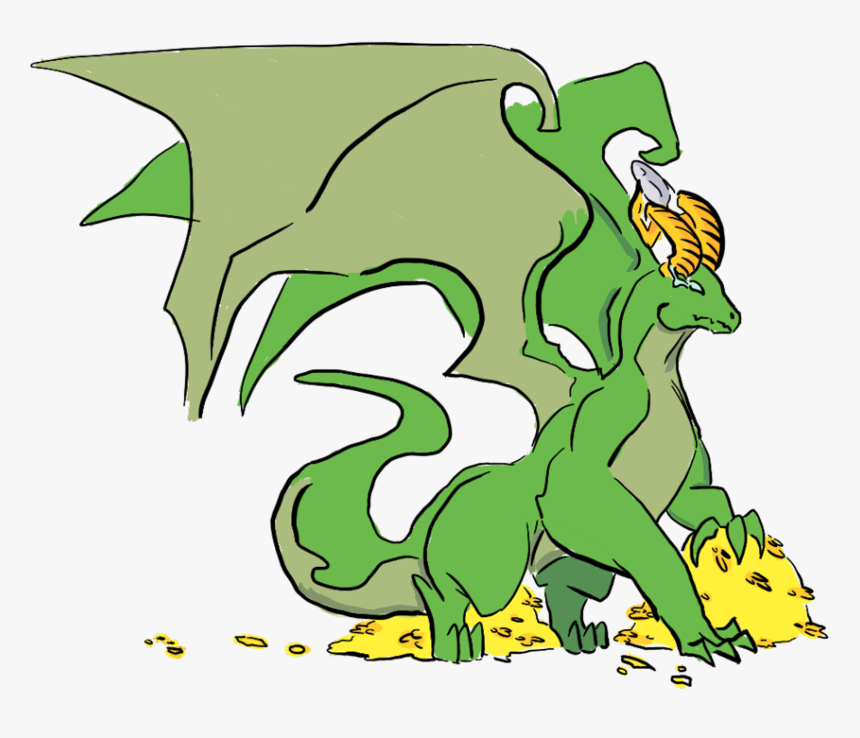 Gold Dragon Png, Transparent Png