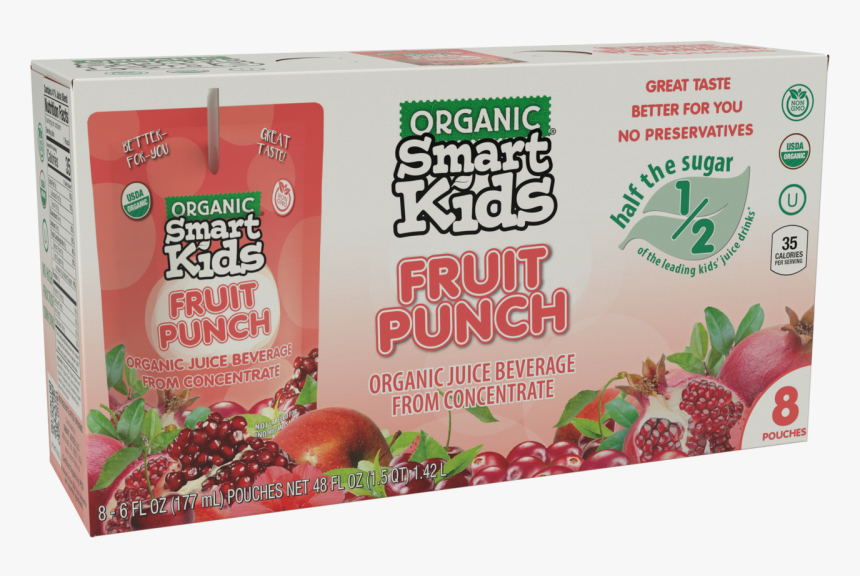 Smart Kids Fruit Punch Pouches Box, HD Png Download